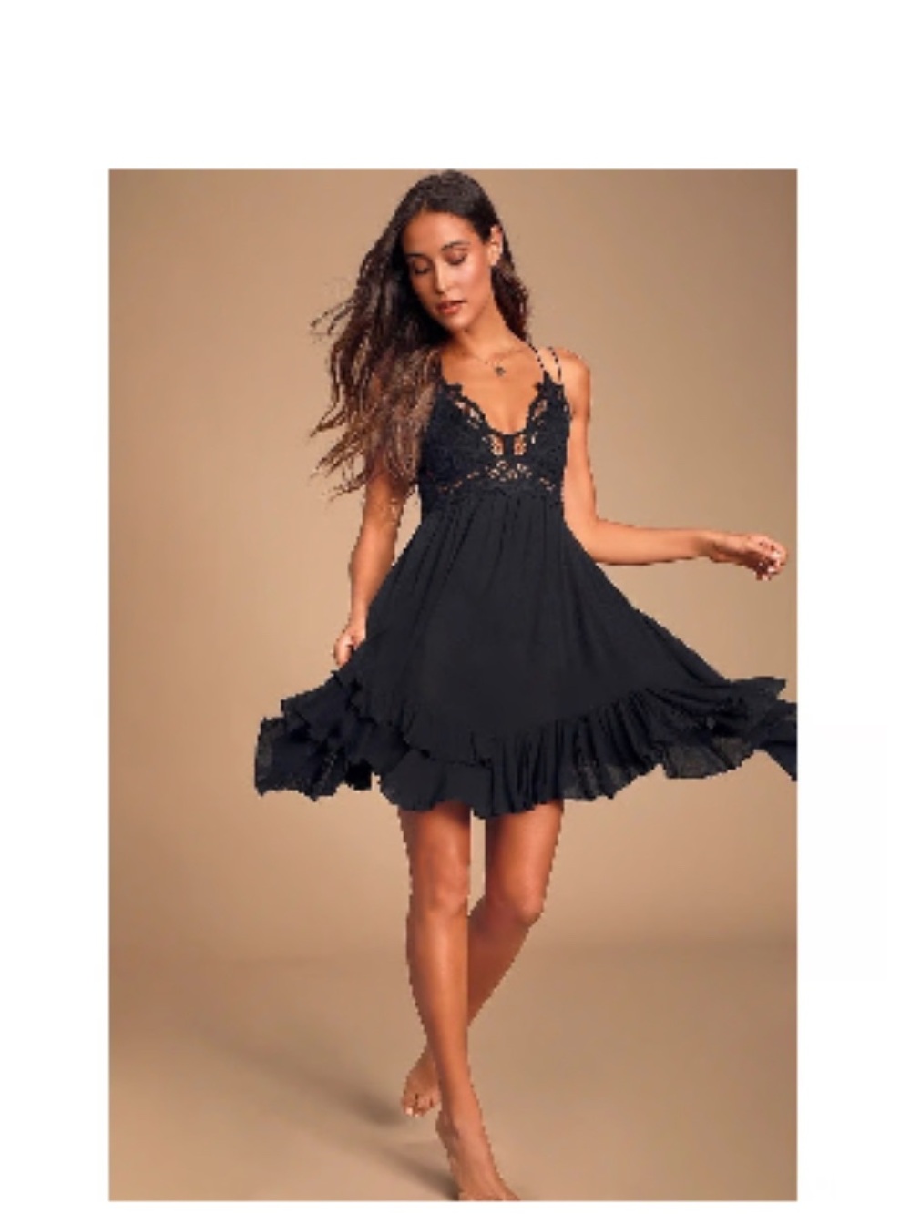 Free People xs lace dress - Picture 2 of 9